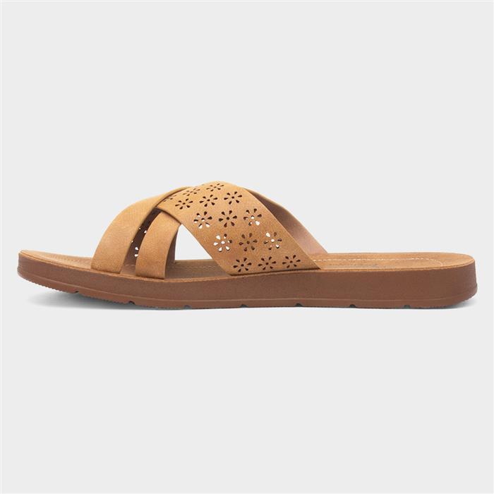 Charlotte Womens Beige Mule Sandal
