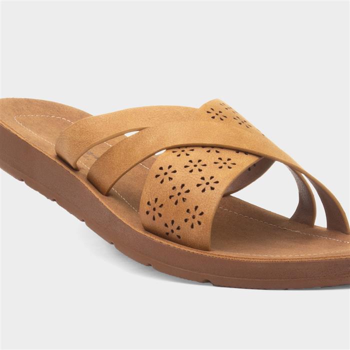 Charlotte Womens Beige Mule Sandal