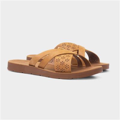 Charlotte Womens Beige Mule Sandal