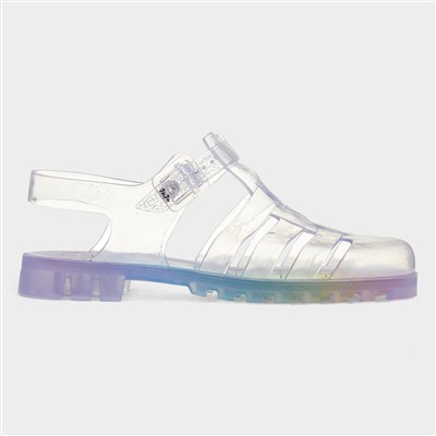 Maxi Womens Multi Rainbow Jelly Sandal