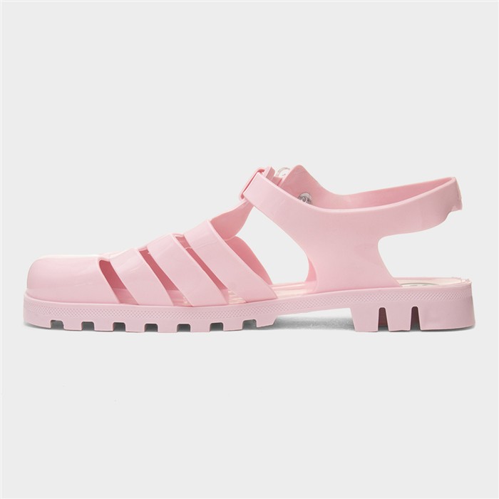 Maxi Womens Pastel Pink Buckle Jelly Sandal