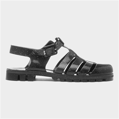 Maxi Womens Recycled Black Jelly Sandal