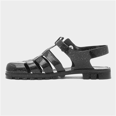 Maxi Womens Black Jelly Sandal