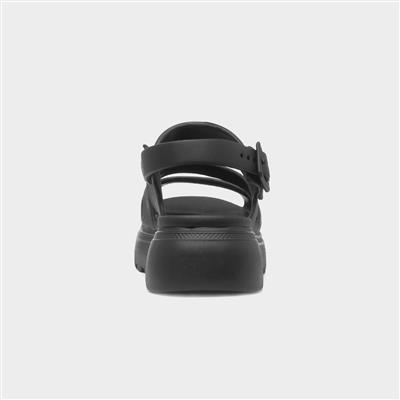 Sunny Womens Black Chunky EVA Sandal