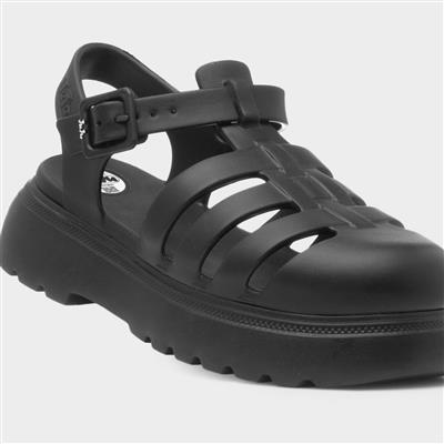 Angel Womens Black EVA Chunky Sandal