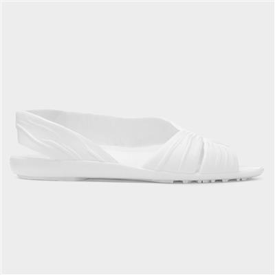 Fergie Womens White Jelly Sandal