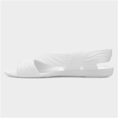 Fergie Womens White Jelly Sandal