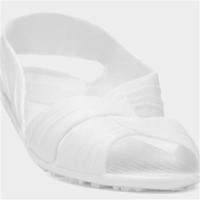 Fergie Womens White Jelly Sandal