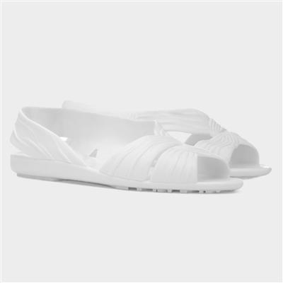 Fergie Womens White Jelly Sandal