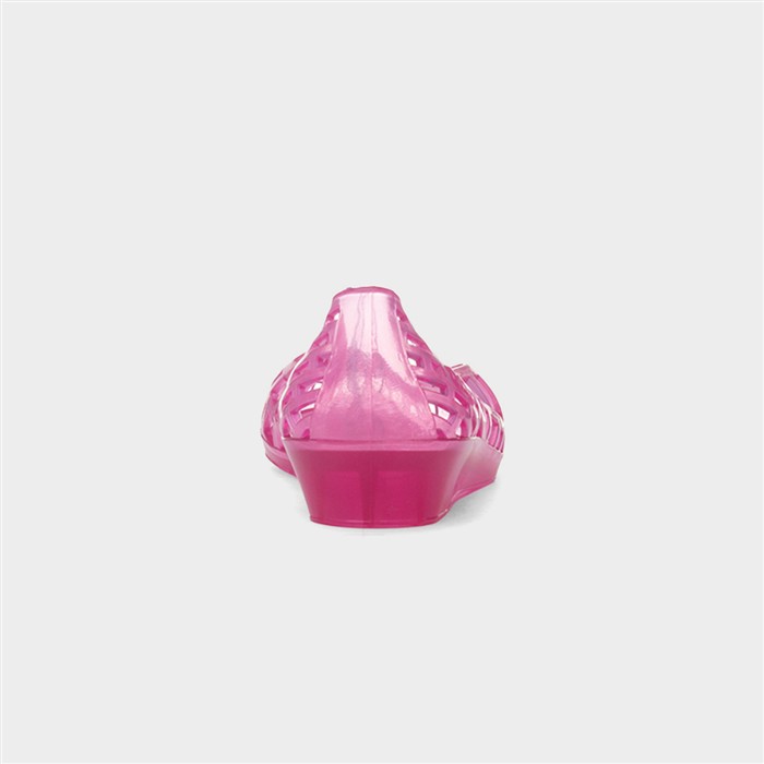 Christabel Womens Pink Wedge Jelly Shoe