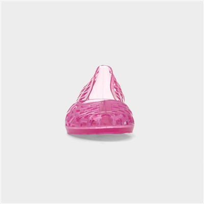 Christabel Womens Pink Wedge Jelly Shoe
