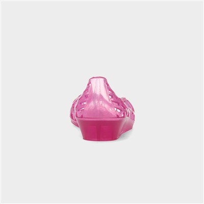 Christabel Womens Pink Wedge Jelly Shoe