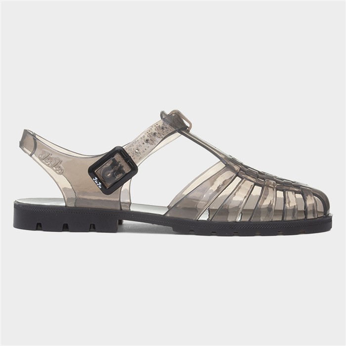 Reilly Womens Smoke Buckle Jelly Sandal