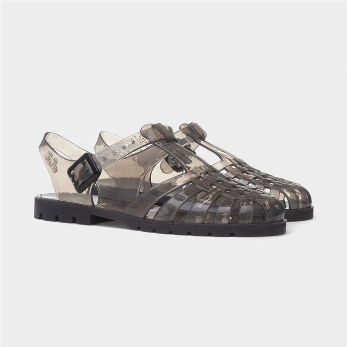 Reilly Womens Smoke Buckle Jelly Sandal
