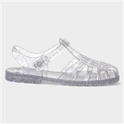 JuJu Reilly Womens Silver Glitter Jelly Sandal (Click For Details)