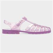 JuJu Reilly Womens Amethyst Sparkle Jelly Sandal (Click For Details)