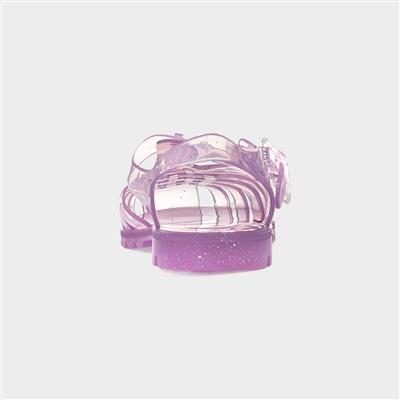 Reilly Womens Amethyst Sparkle Jelly Sandal