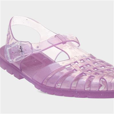 Reilly Womens Amethyst Sparkle Jelly Sandal