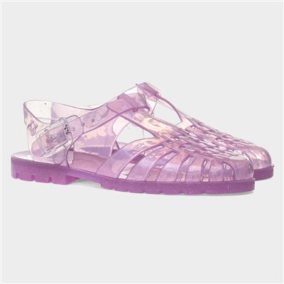 Reilly Womens Amethyst Sparkle Jelly Sandal