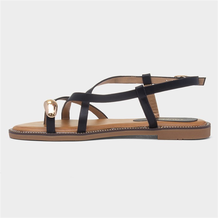 Aelia Womens Black Sandal