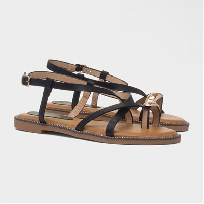 Aelia Womens Black Sandal