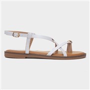 Truffle Aelia Womens White Toe Post Sandal (Click For Details)