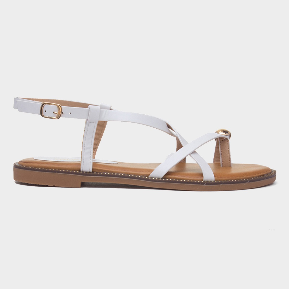 Aelia Womens White Sandal