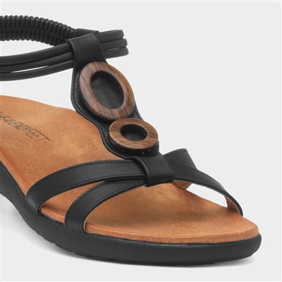 Alison Womens Black Sandal