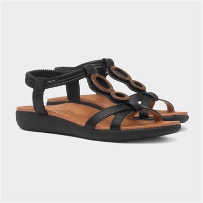 Alison Womens Black Sandal