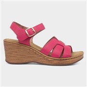 Heavenly Feet Dizzy Womens Pink Wedge Sandal (Click For Details)