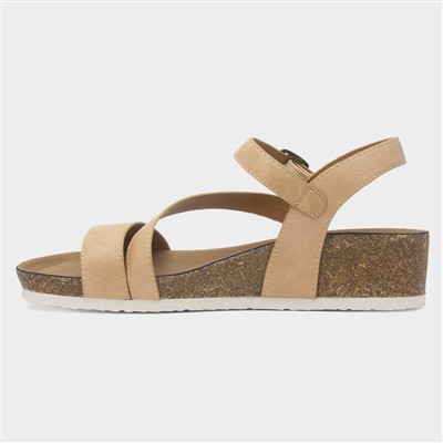 Cluster Womens Beige Wedge Sandal