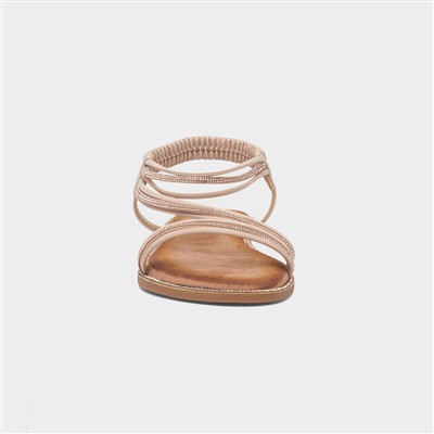 Aruba Womens Nude Strappy Sandal