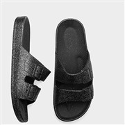 Krush Brooke Womens Black Glitter Mule Sandal (Click For Details)