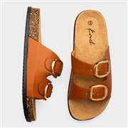Krush Tara Womens Tan Double Buckle Sandal (Click For Details)
