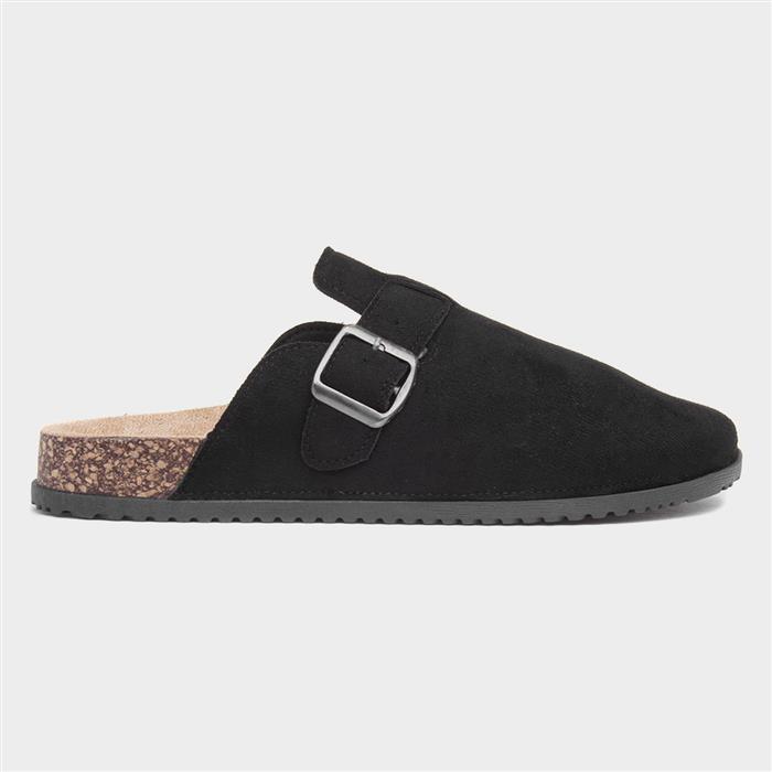 Imogen Womens Black Closed Toe Mule Sandal