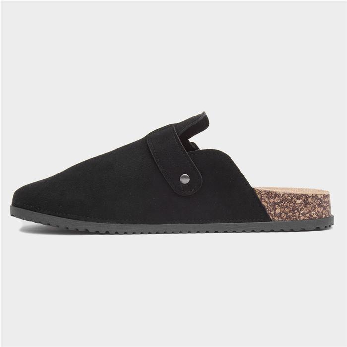 Imogen Womens Black Closed Toe Mule Sandal