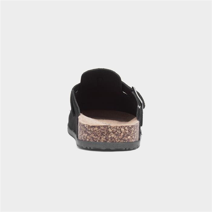 Imogen Womens Black Closed Toe Mule Sandal