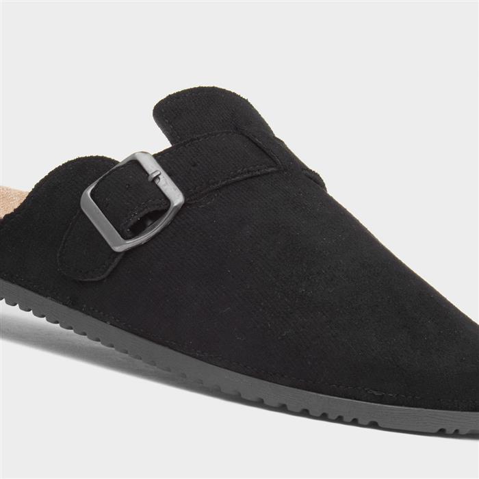 Imogen Womens Black Closed Toe Mule Sandal