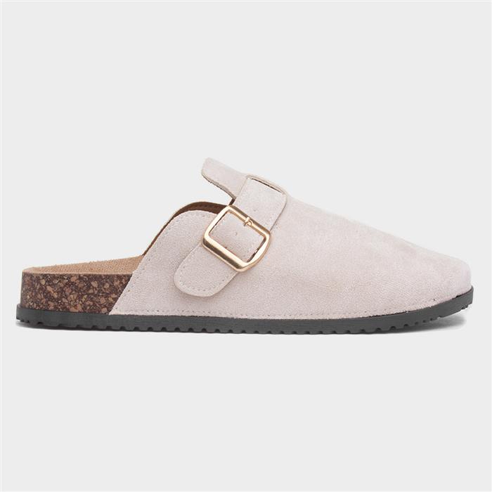 Imogen Womens Taupe Closed Toe Mule Sandal