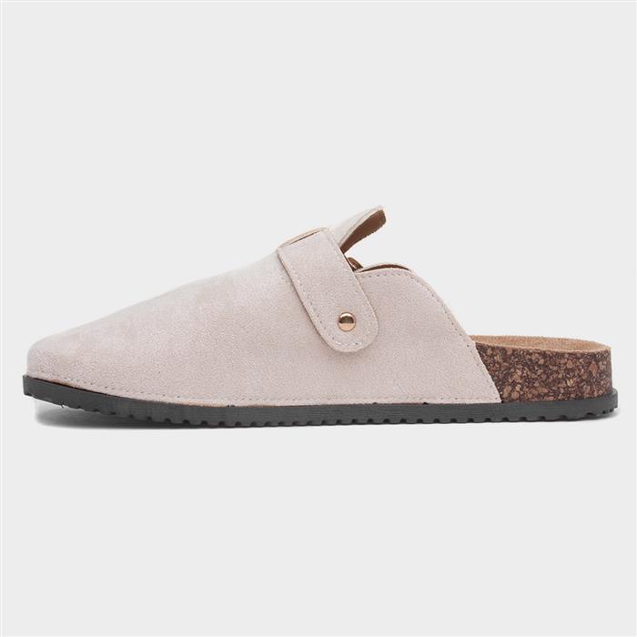Imogen Womens Taupe Closed Toe Mule Sandal