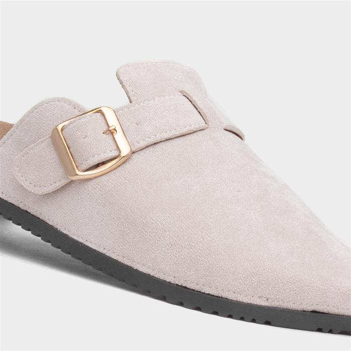 Imogen Womens Taupe Closed Toe Mule Sandal