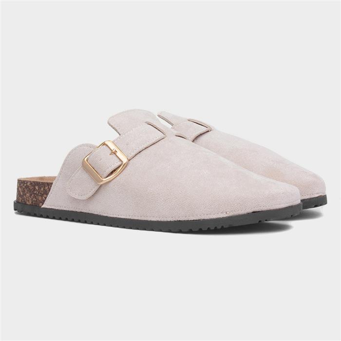 Imogen Womens Taupe Closed Toe Mule Sandal
