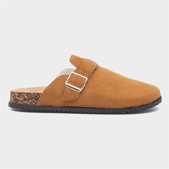 Imogen Womens Camel Closed Toe Mule Sandal