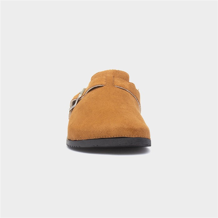 Imogen Womens Camel Closed Toe Mule Sandal