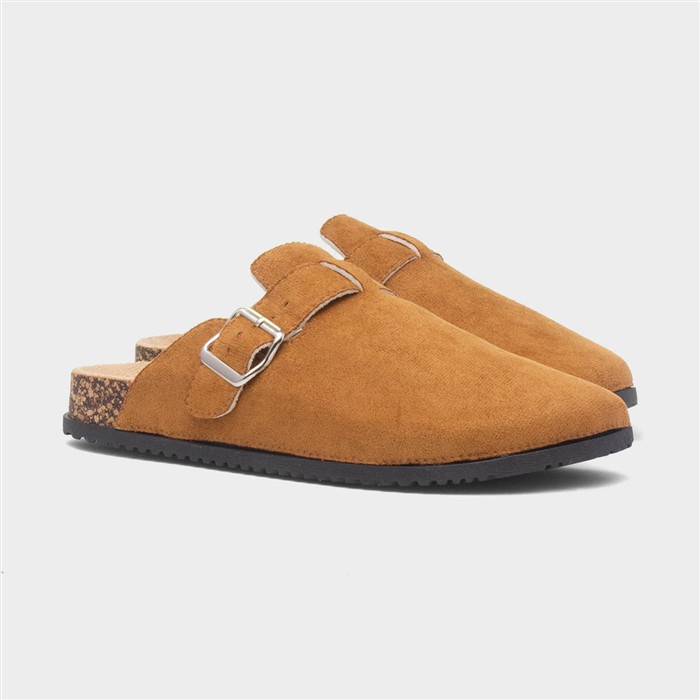 Imogen Womens Camel Closed Toe Mule Sandal