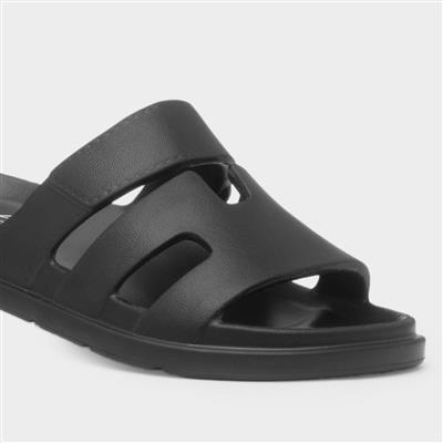 Briella Womens Black EVA Mule Sandal