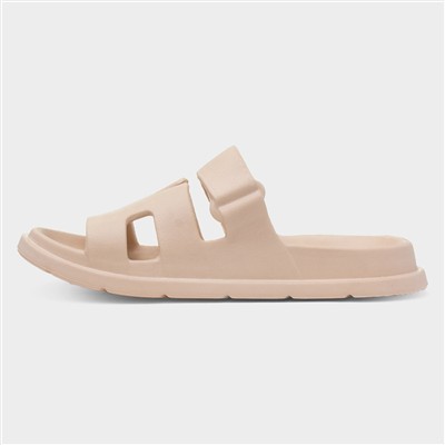 Briella Womens Beige EVA Mule Sandal