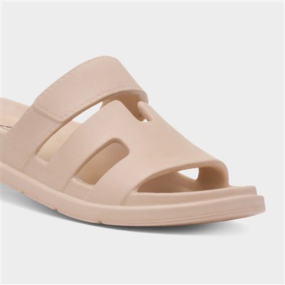 Briella Womens Beige EVA Mule Sandal