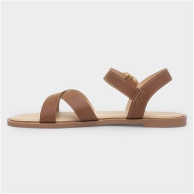 Lottie Womens Tan Wider Fit Sandal