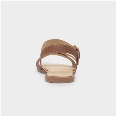 Lottie Womens Tan Wider Fit Sandal